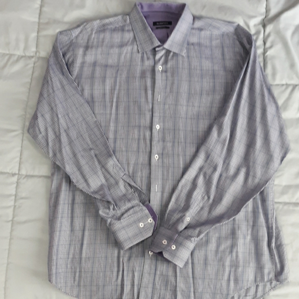 Men's bugatchi long sleeve dress shirt